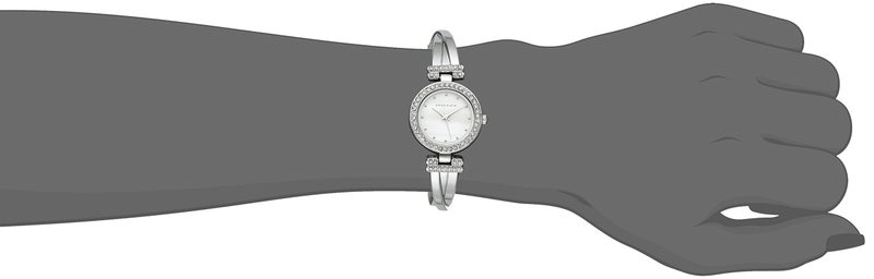 Anne Klein Women's Premium Crystal Accented Bangle Watch and Bracelet Set - Image 4