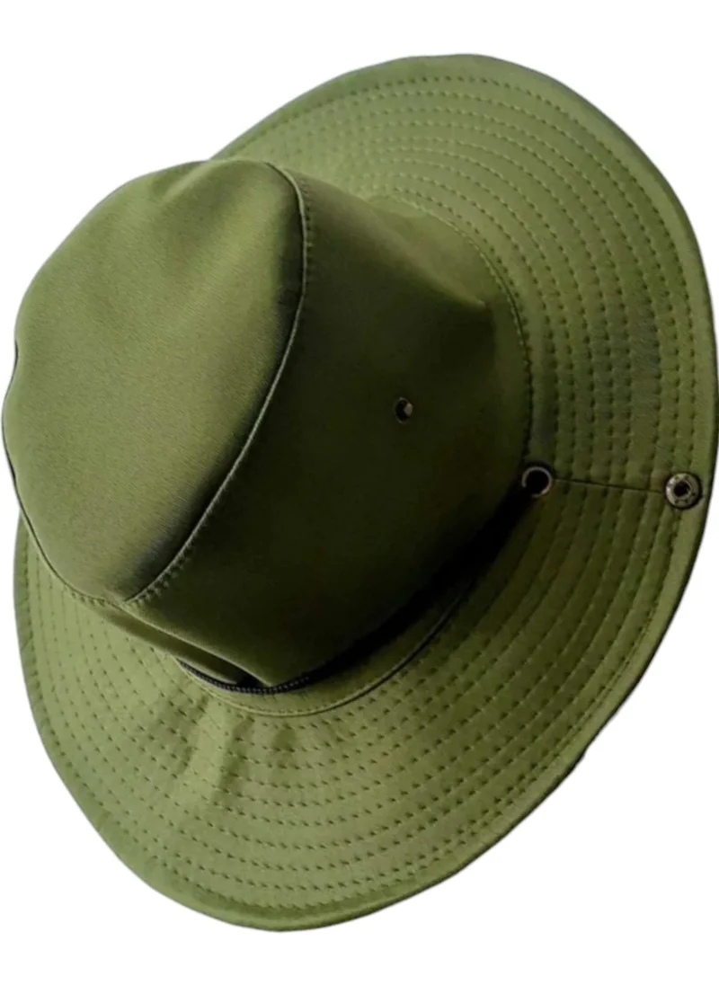 تيزجيلسين Foldable Safari Hat with Non-Flagging Pattern
