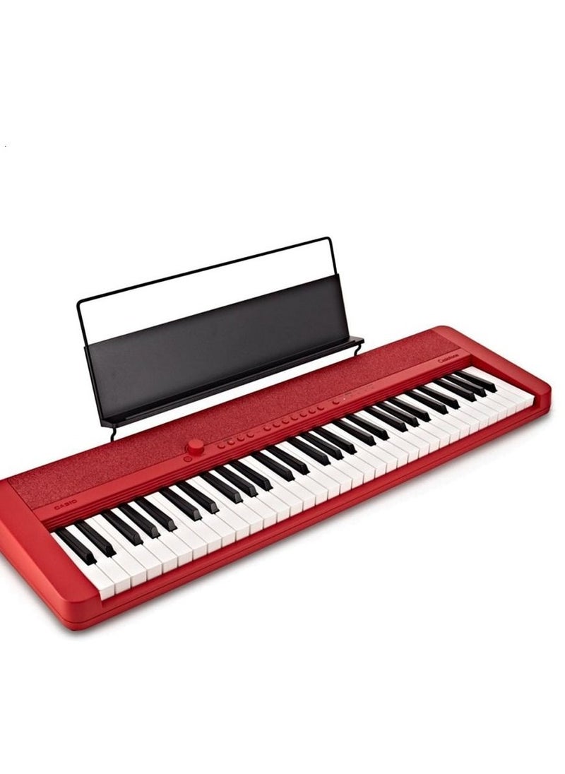 Casiotone.. Keyboards Red Color 61 keys ,61 Tones, Bluetooth, App link feature CT-S1RDC2.