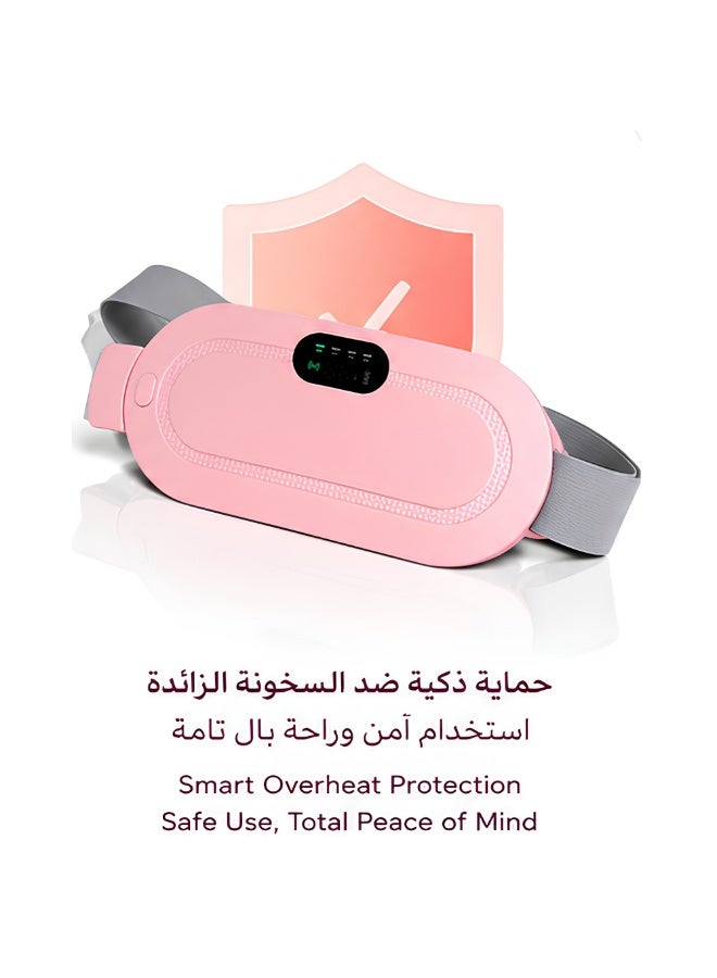 Smart Wearable Heating Belt  – Rechargeable, Adjustable Heat Levels, LED Display for Menstrual, Abdominal & Lower Back Comfort – Lightweight & Comfortable Design - Image 4