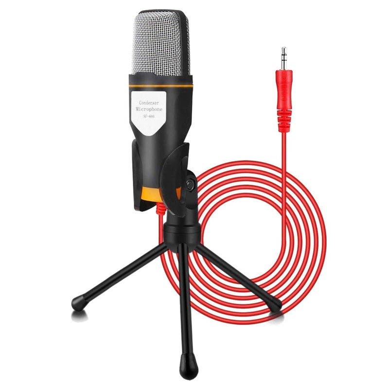Computer Wheat Video Voice Microphone Anchor Mobile Phone Karaoke Condenser Microphone With Bracket - Image 4