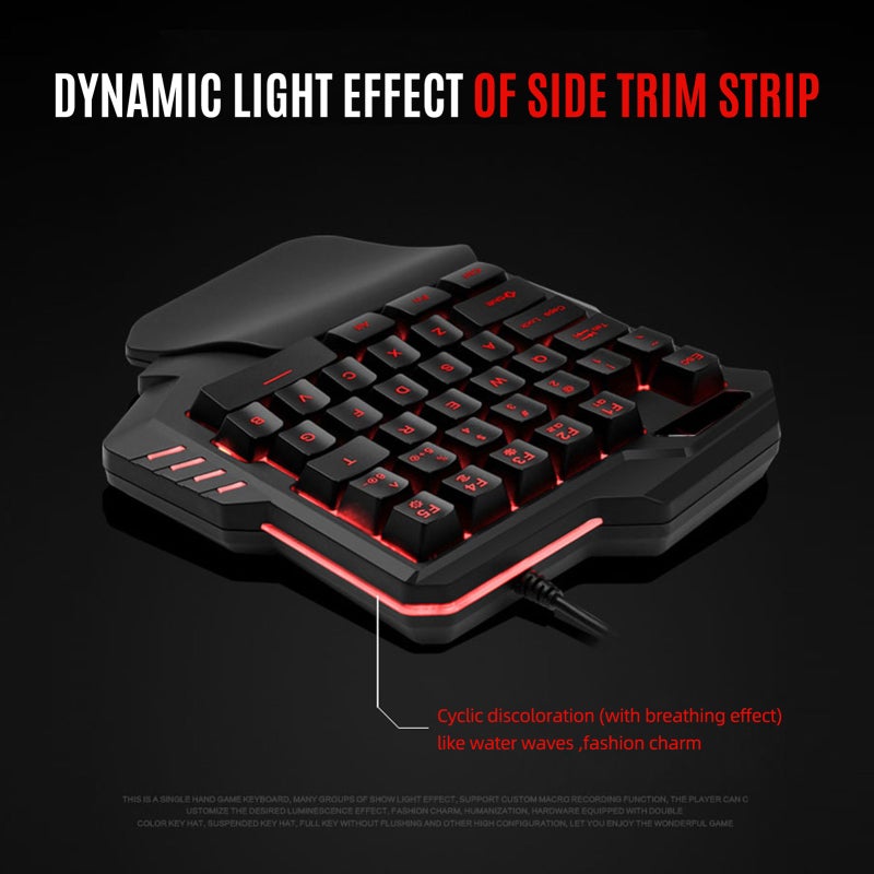 Gaming Mechanical Keyboard - 10+ Multi Platform Compatible Ergonomic Curved Layout Backlit Keyboard for PC, Mobile And Gaming Enthusiasts - Image 3