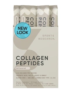 SPORTS RESEARCH Collagen Peptides Pack of 20 Each 11g  - Image 1