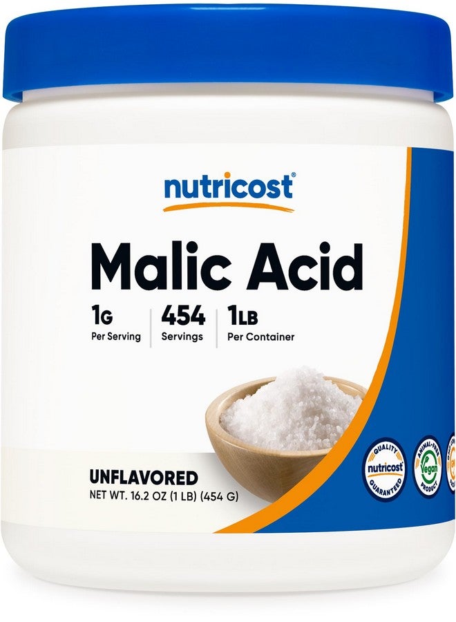 Nutricost Malic Acid Powder 1LB - Gluten Free, Non-GMO (454 Grams) - Image 1