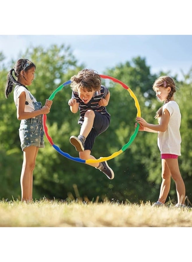 ​طوق رياضي (هيلاهوب) قابل للفك والتركيب - متعدد الألوان - للتخسيس واللياقة البدنية للأطفال والبالغين - Image 3