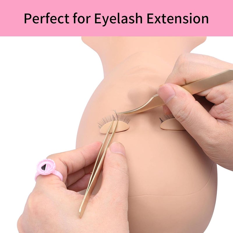 Miuffue Glue Rings for Eyelash Extensions, 100 Pcs Smart Glue Holder Easy Fanning Glue Cups for Volume Lashes, Pink - Image 4