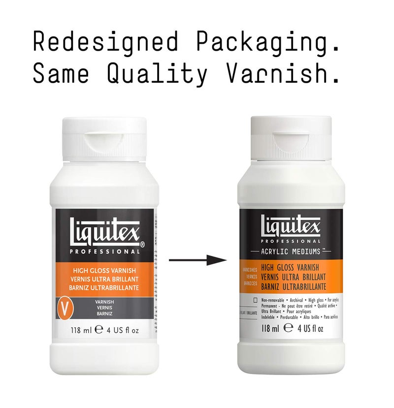 Liquitex Professional High Gloss Varnish, 118ml (4-oz) - Image 2