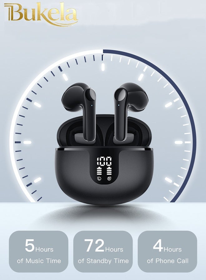 كيلا سماعات أذن لاسلكية رياضية جديدة مقاومة للماء TWS، سماعات بلوتوث مع شاشة رقمية LED لأجهزة iPhone وIOS وAndroid وWindows باللون الأسود - Image 5