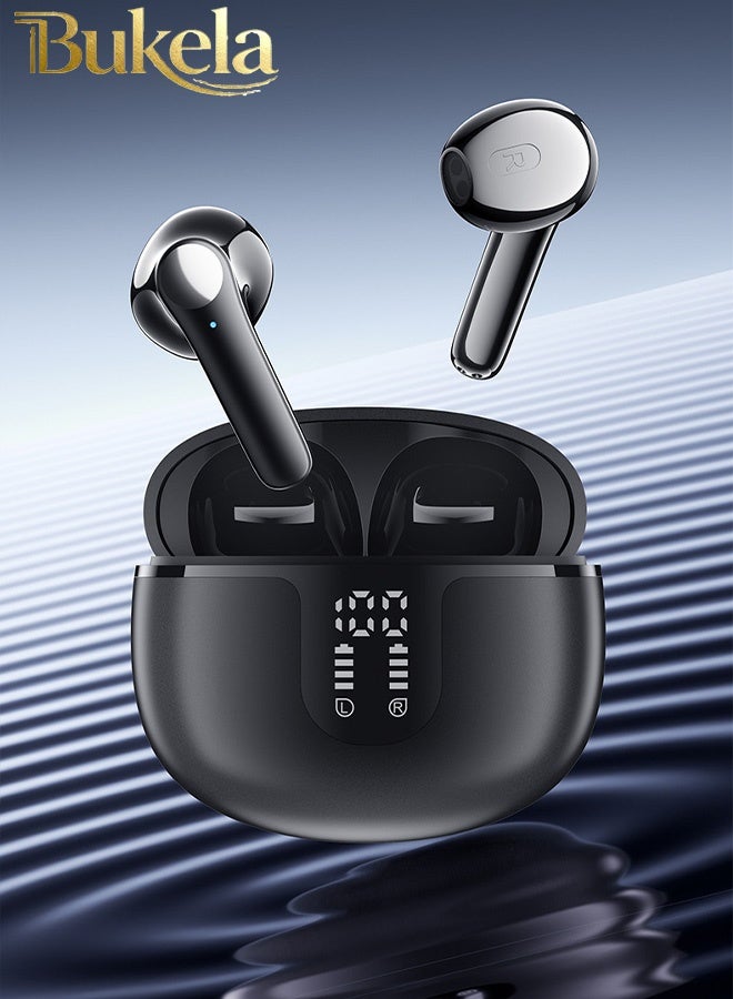 كيلا سماعات أذن لاسلكية رياضية جديدة مقاومة للماء TWS، سماعات بلوتوث مع شاشة رقمية LED لأجهزة iPhone وIOS وAndroid وWindows باللون الأسود - Image 2