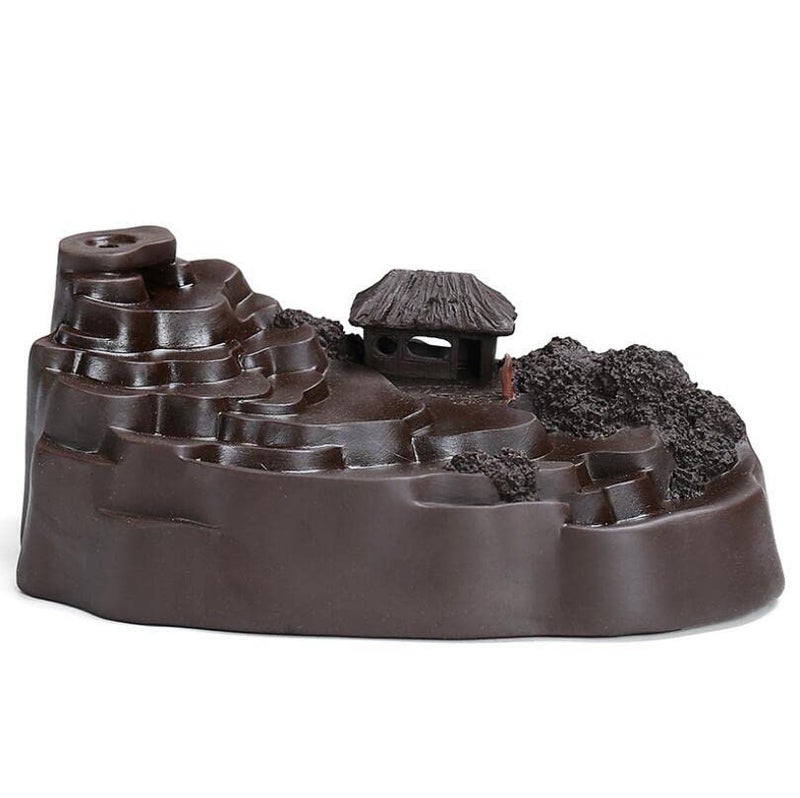 CRAFTAM Polyresin Smoke Backflow Fountain with 30 Free Backflow Cones Showpiece Figurine for Gift (Mountain) - Image 2