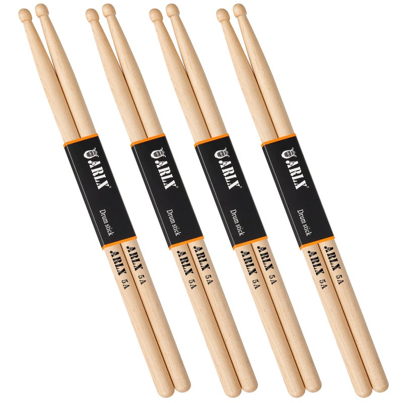 ARLX Drum sticks 5A Maple Drumsticks 4 Pair - Image 1
