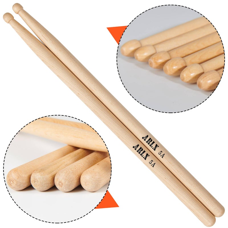ARLX Drum sticks 5A Maple Drumsticks 4 Pair - Image 2