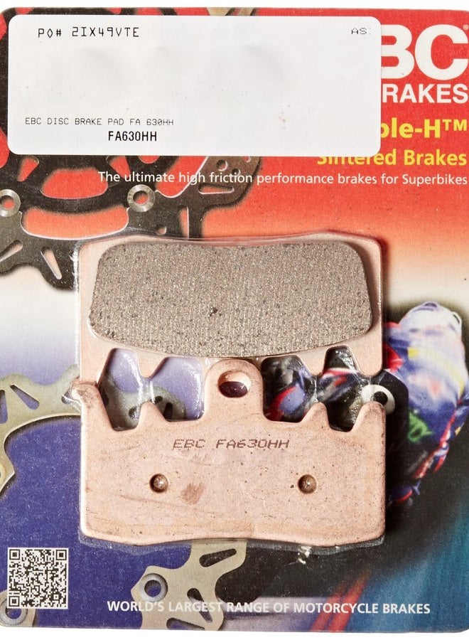 EBC Brakes FA630HH Double-H Series Sintered Disc Brake Pad, Black, 1x1x1 - Image 1