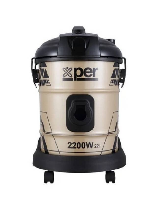 إكسبير مكنسة برميل - 2200 وات - 22 لتر - ذهبي*أسود - XPVC-22W22L-23 - Image 3