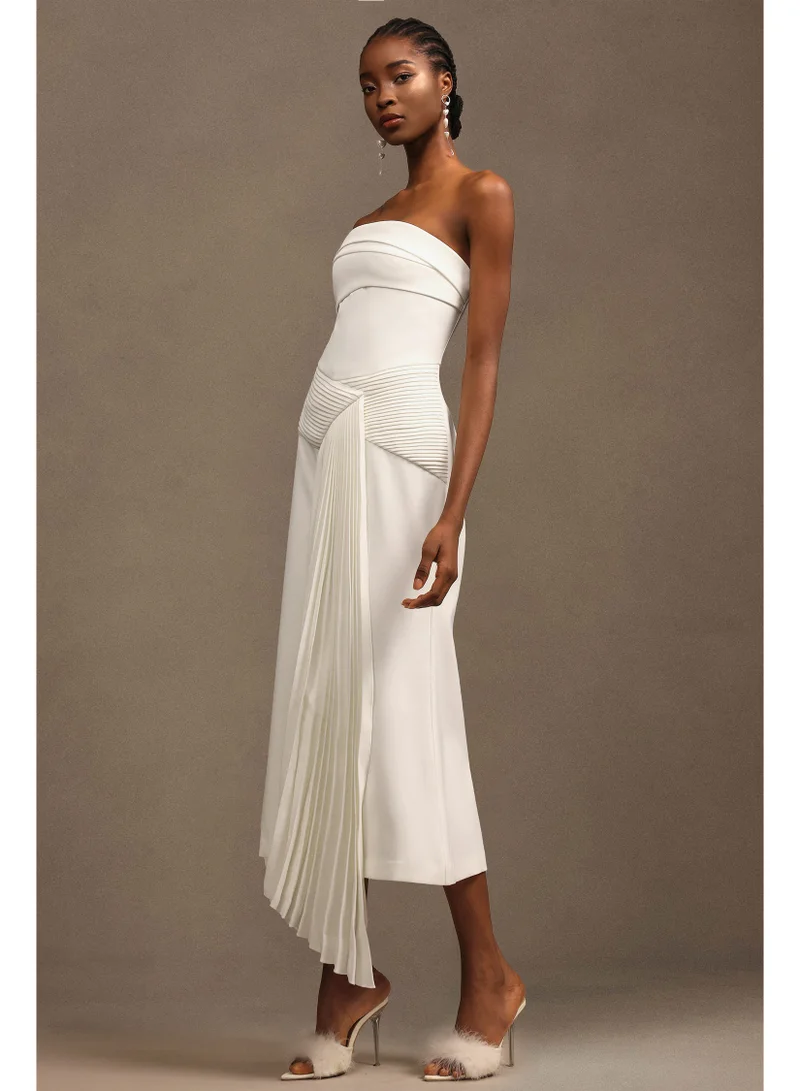 Bella Barnett Trese Sleevess Fold Maxi Dress