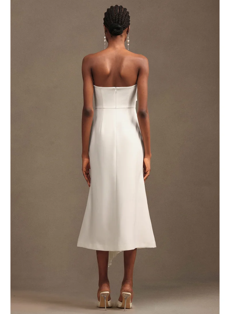 Bella Barnett Trese Sleevess Fold Maxi Dress