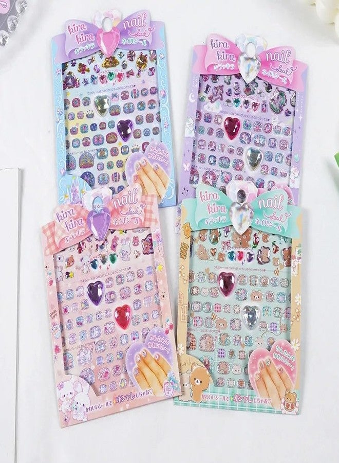 Asera ملصقات تزيين الأظافر من أسيرا - ملصقات أظافر كاواي لطيفة، ورقتان ذاتيتان اللصق لتزيين الأظافر بنفسك، إكسسوارات تزيين الأظافر العصرية للفتيات والسيدات. - Image 5