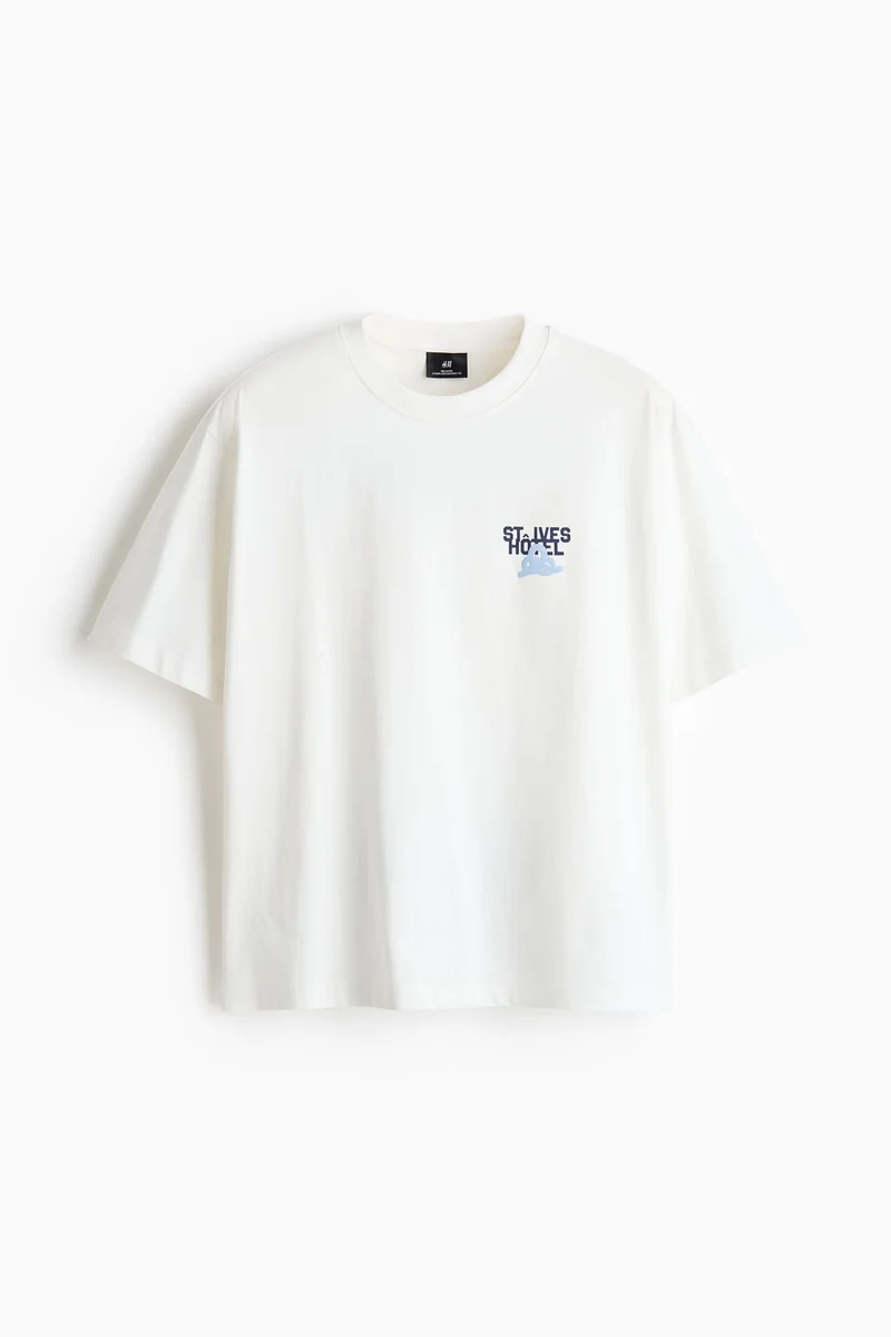 H&m Relaxed Fit Printed T-shirt