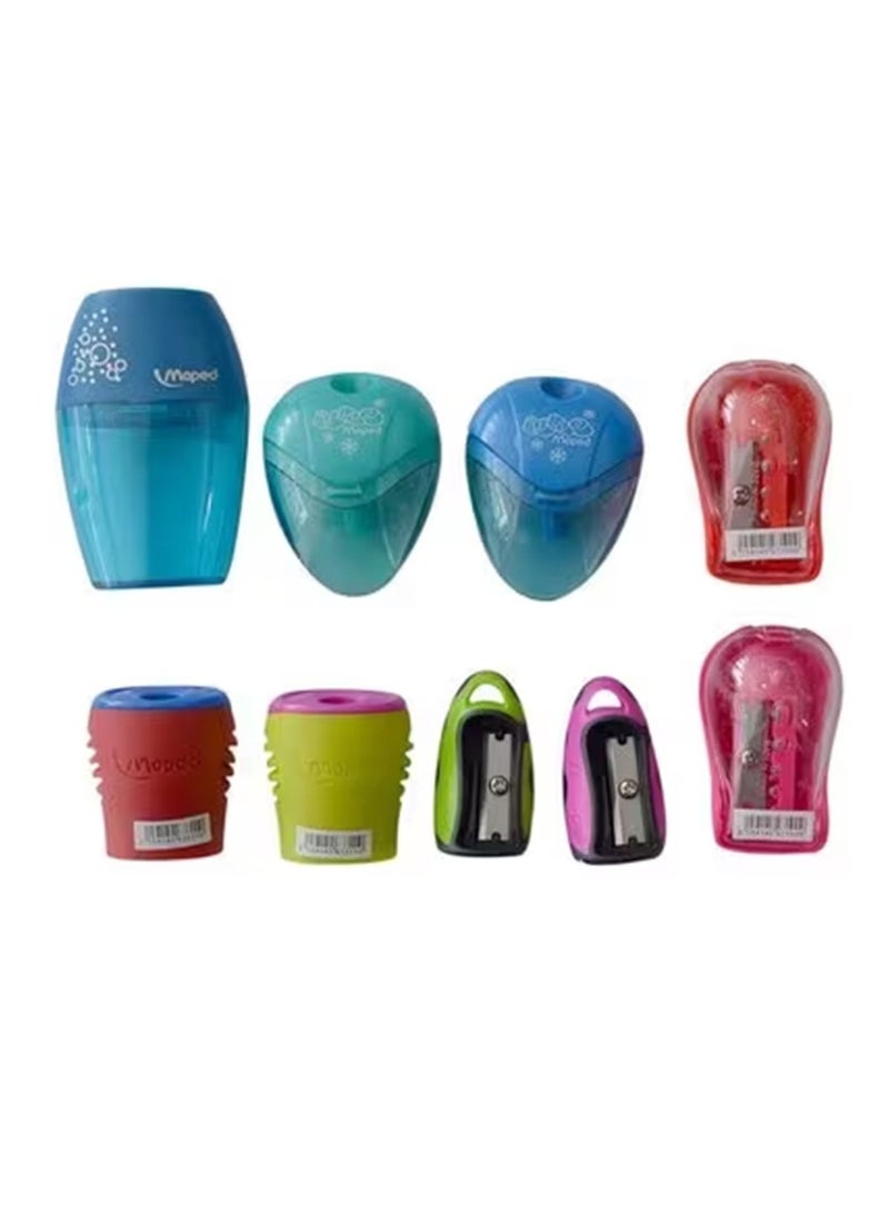 Maped 9-Piece Sharpener Set Assorted Colours - Image 2