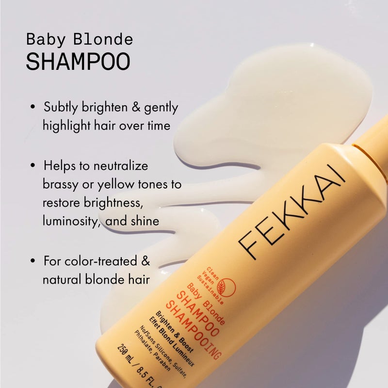 Fekkai Baby Blonde Shampoo for Blonde Hair | Blonde Hair Lightener and Toner | Brighten and Boost | Vegan | Sulfate Free Shampoo | 8.5oz - Image 2