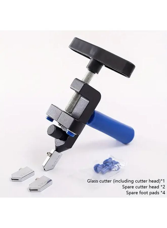 2 in 1 Portable Glass Tile Cutter Black Suit with Replacement Blades for Home Decoration - Image 1