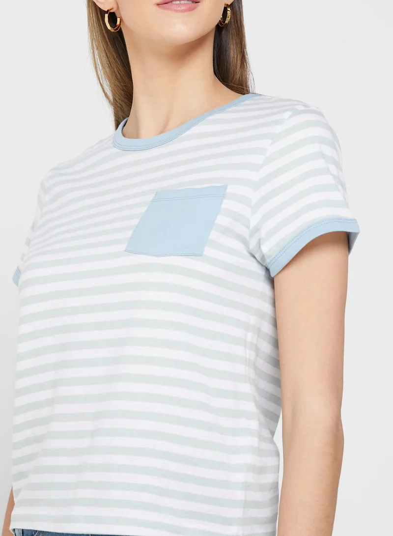 BRAVE SOUL Pocket Detail T-shirt