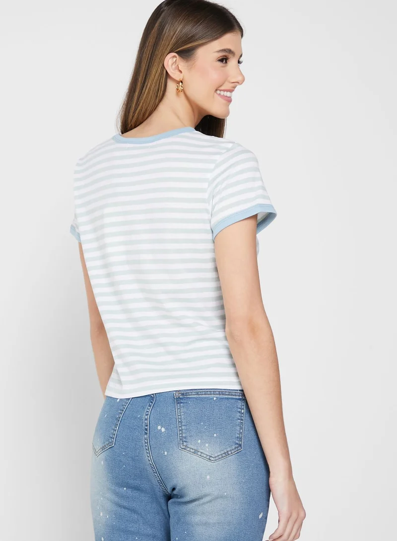 BRAVE SOUL Pocket Detail T-shirt
