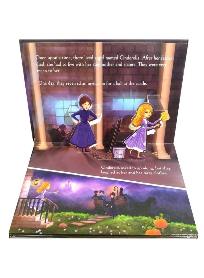 Prakash books Children's My First Pop Up Fairy Tales - Cinderella Pop up Book - Image 3