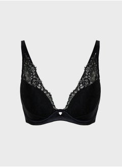 Strappy Plunge Neck Bra