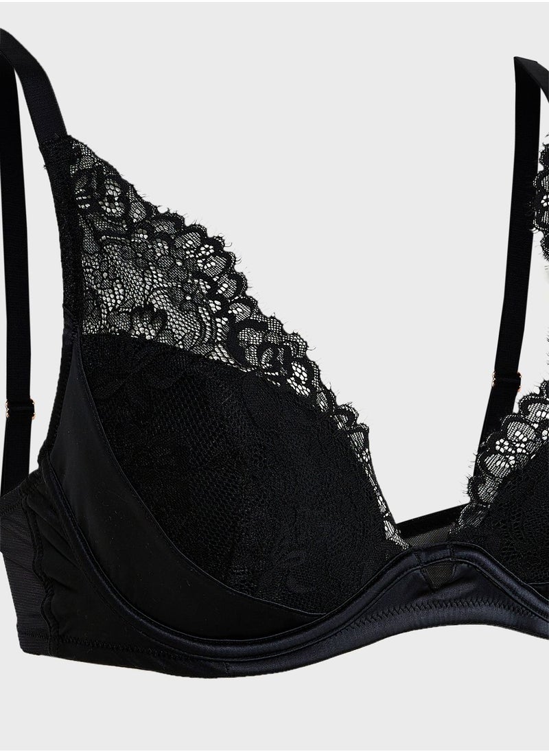 Dorina - Strappy Plunge Neck Bra - Image 1