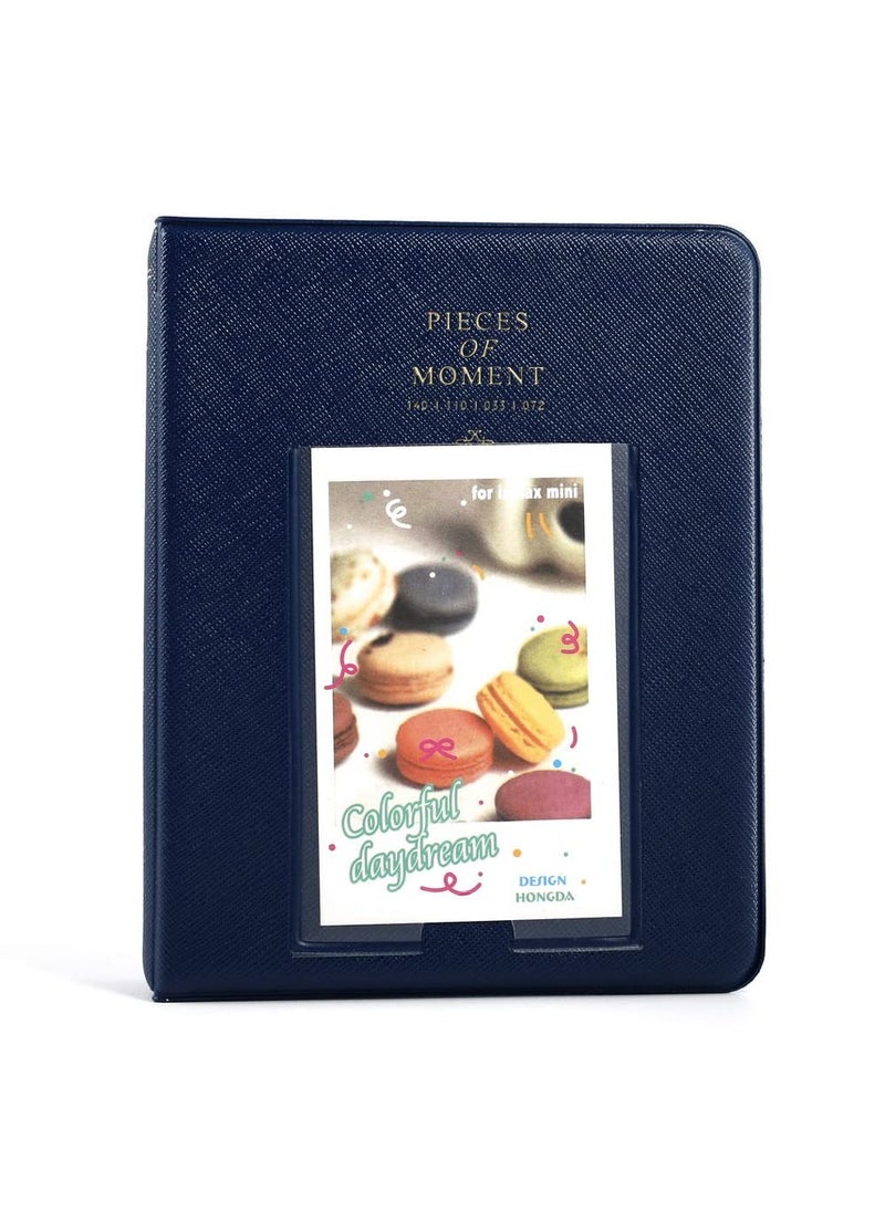 ZIKKON ZIKKON 64 Pockets Photo Album for Fujifilm Instax Mini 12 11 9 8 40 99 Evo Liplay 7S Instant CameraMini Link Printer Polaroid Snap Touch PIC300 Z2300 Mint Zip Instant Camera Printer navy blue  - Image 1