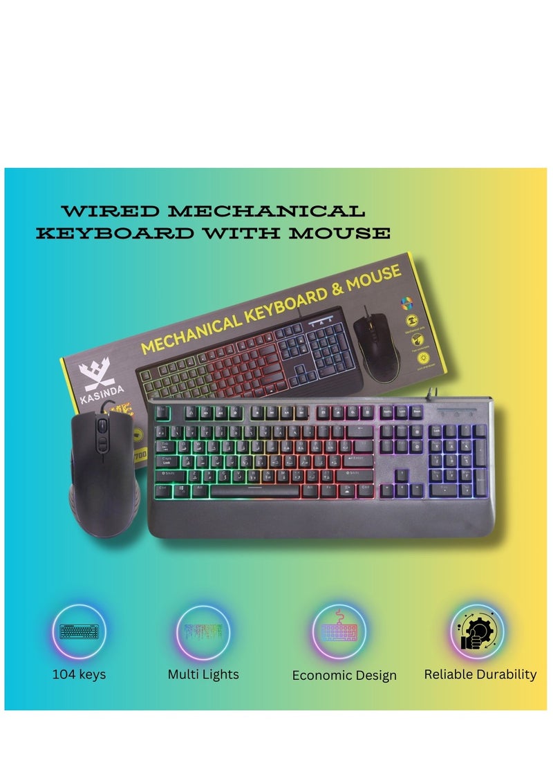 KASINDA - Mechanical Gaming Keyboard and Mouse - Image 1