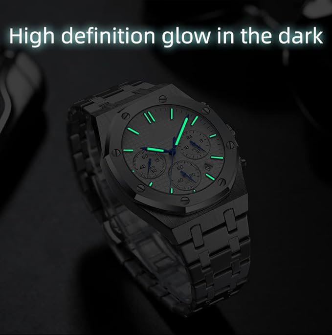 Acnos Stainless Steel Premium Brand Square Analog Blue Dial Silver Case Unisex Watch Hblt-08 With Silver Band - Image 4