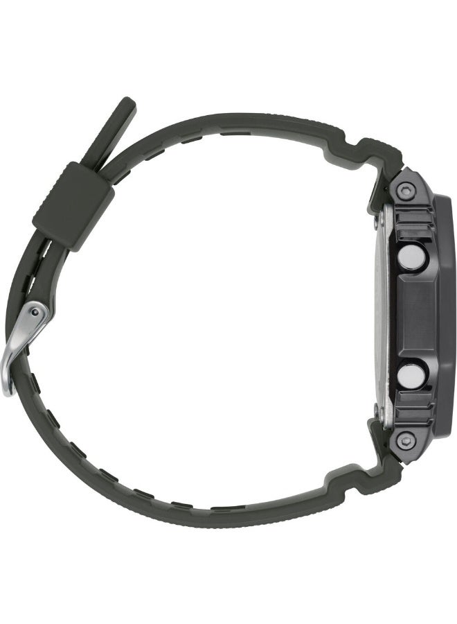 كاسيو ساعة كاسيو جي شوك للرجال باللون الأخضر، تناظرية/رقمية، التوقيت العالمي GM-2100B-3A - Image 5