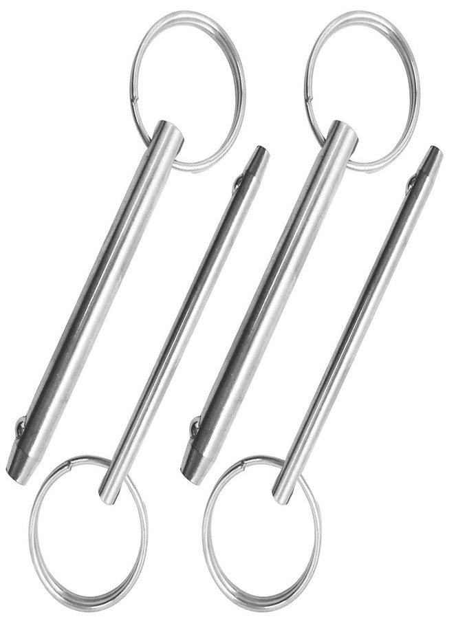 Afunta 4pcs Quick Release Pins Diameter 8mm and 6.3mm Total Length 76mm 316 Stainless Steel Bimini Tops Boat Accessories - Image 1
