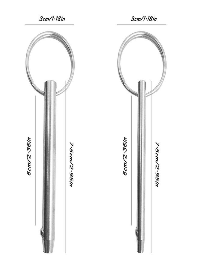 Afunta 4pcs Quick Release Pins Diameter 8mm and 6.3mm Total Length 76mm 316 Stainless Steel Bimini Tops Boat Accessories - Image 3