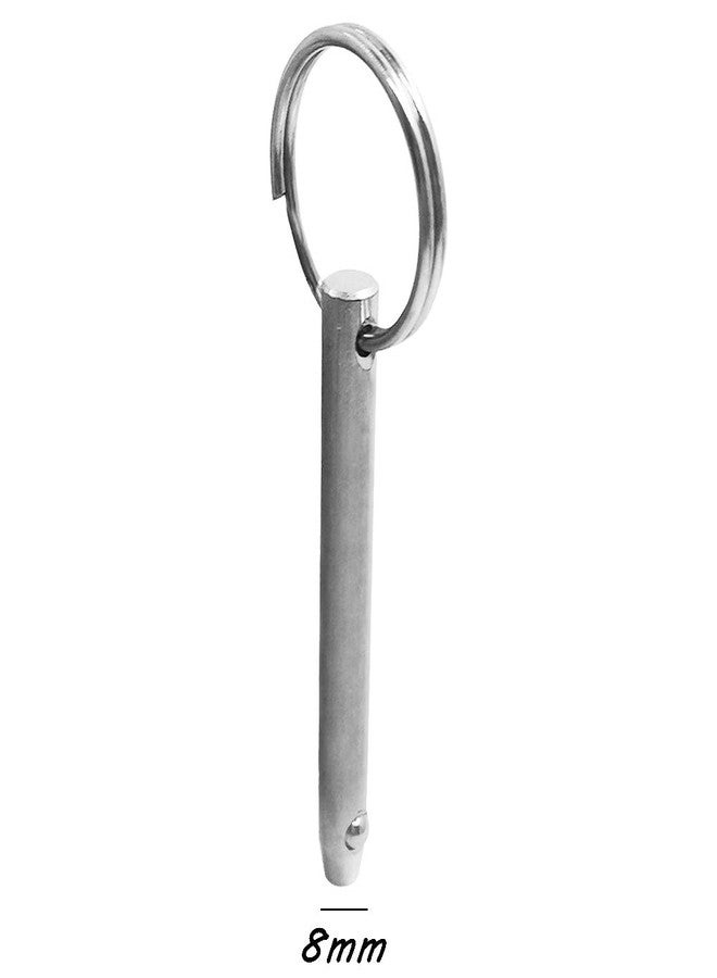 Afunta 4pcs Quick Release Pins Diameter 8mm and 6.3mm Total Length 76mm 316 Stainless Steel Bimini Tops Boat Accessories - Image 4