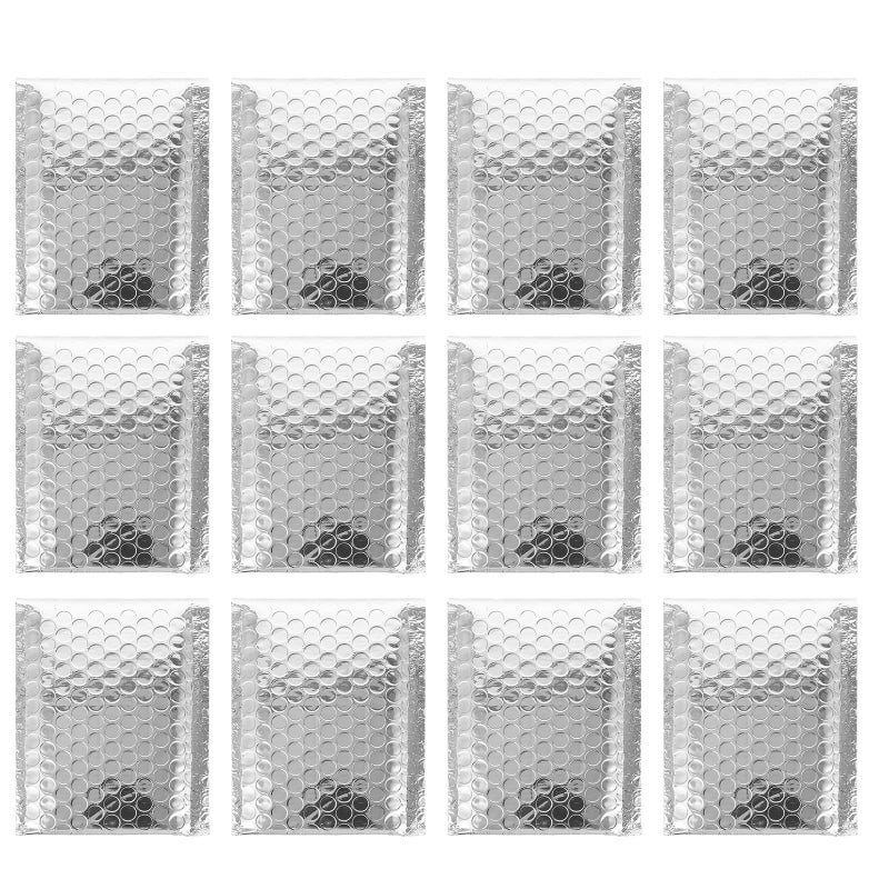 50 Pcs Self Seal Bubble Envelopes 110x130mm Shockproof Padded Mailers For Shipping Jewelry - Image 2