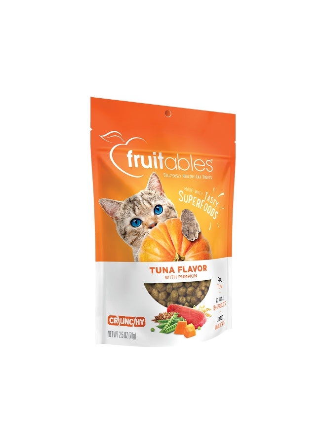 Fruitables Tuna Flavour with Pumpkin Cat Treats - 70g