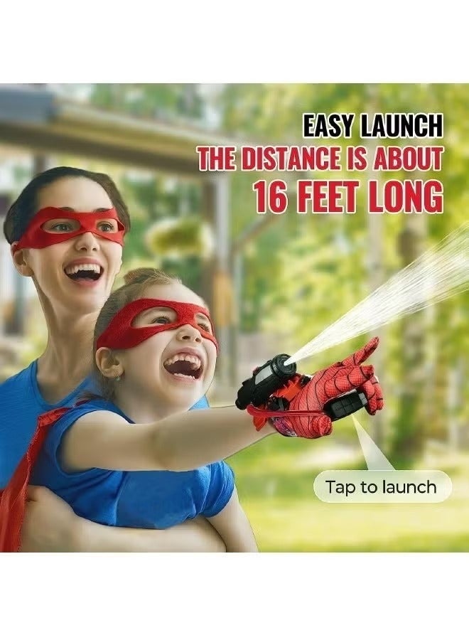 Adult Spider-Man Inspired Wrist Launcher Water Gun, Wearable Arm Blaster with Gloves, Water Play Toy - Image 3