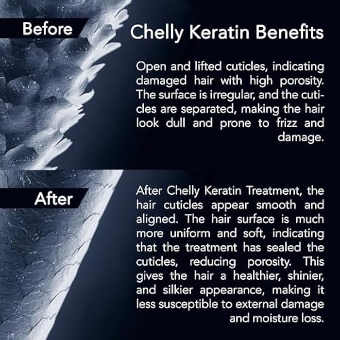 CHELLY SUPERIOR BRAZILIAN KERATIN TREATMENT CHOCOLATE & CLARIFIYNG SHAMPOO COMBO (16 oz Chocolate Treatment + 16 oz Clarifying Shampoo) - Image 3