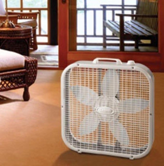 Lasko Air Circulating Box Fan 3733, White - Image 1