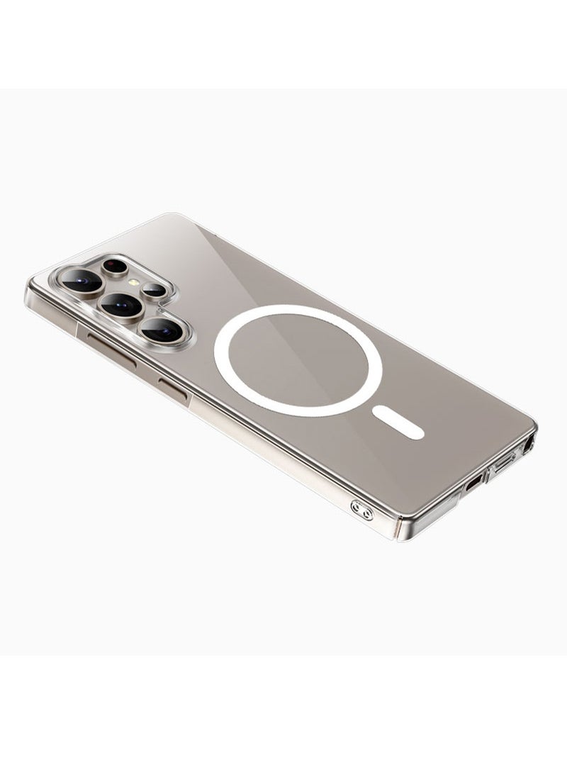 Techie MagSafe Clear Case for Samsung Galaxy S24 Ultra 5G 2024 Magnetic Hard Back, Slim Shockproof Cover, Supports Wireless Charging  - Image 2