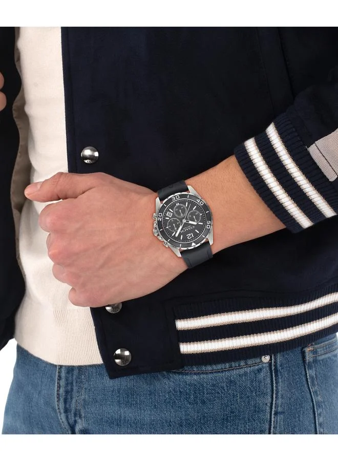 Coach  Men's Quartz Chronograph Watch, Grey Dial, Grey Silicone Strap for Men | Best Price UAE