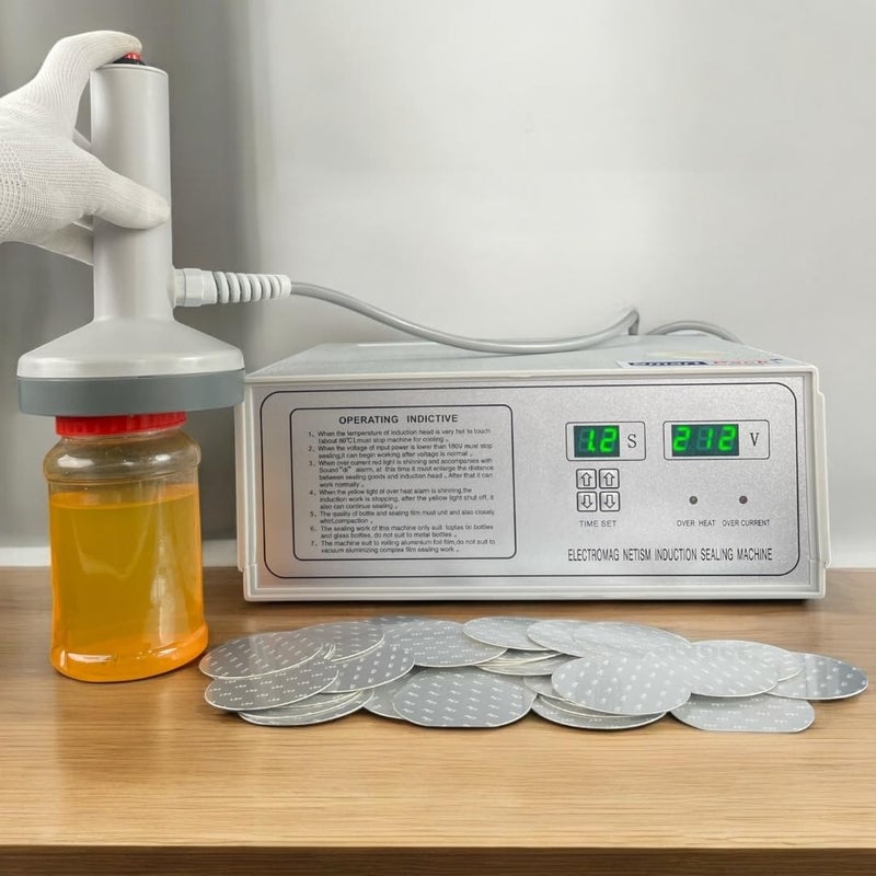 Smartpack Induction WAD for Packing PET (Transparent) Plastic Jars Bottle | Sealing WAD | Jar Packing WAD | Paperboard with Silver Foil | Two Piece Seal Liner | PET Type Size 118MM with 500Piece - Image 3