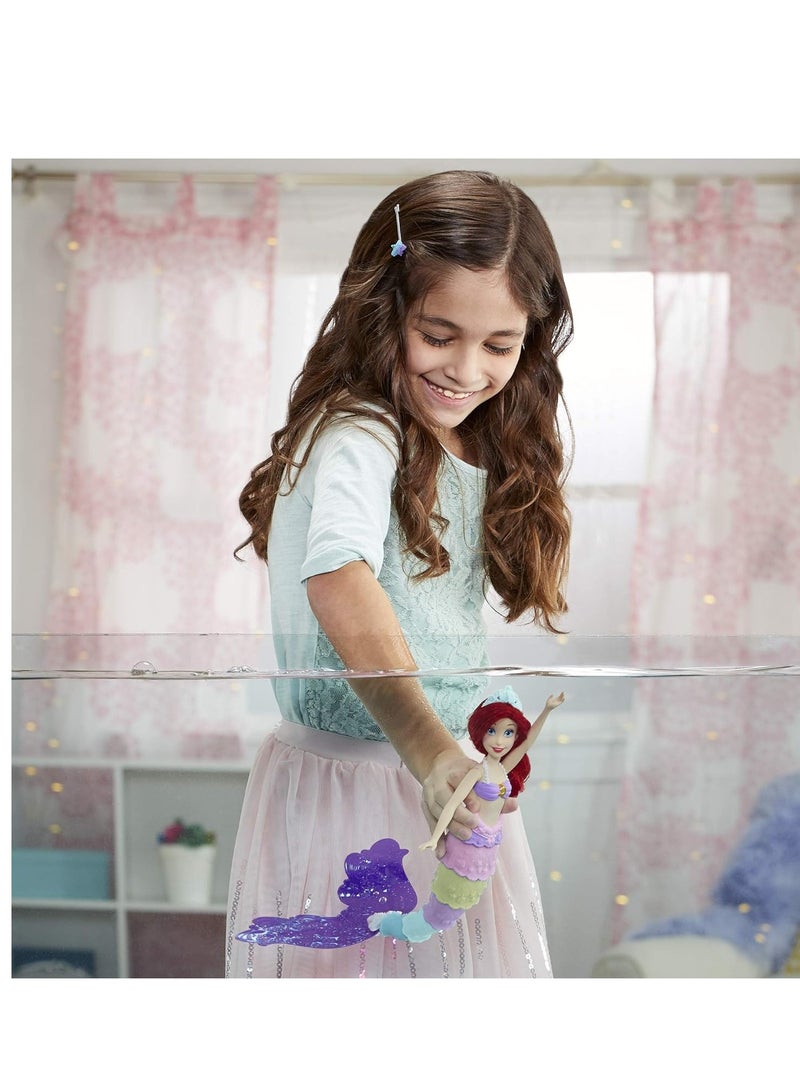 Rainbow Reveal Ariel, Color Change Doll, Disney'S The Little Mermaid Water Toy For Girls 3 Years And Up, F0399