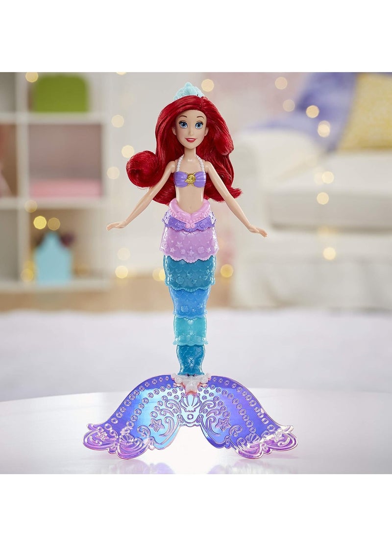 Rainbow Reveal Ariel, Color Change Doll, Disney'S The Little Mermaid Water Toy For Girls 3 Years And Up, F0399