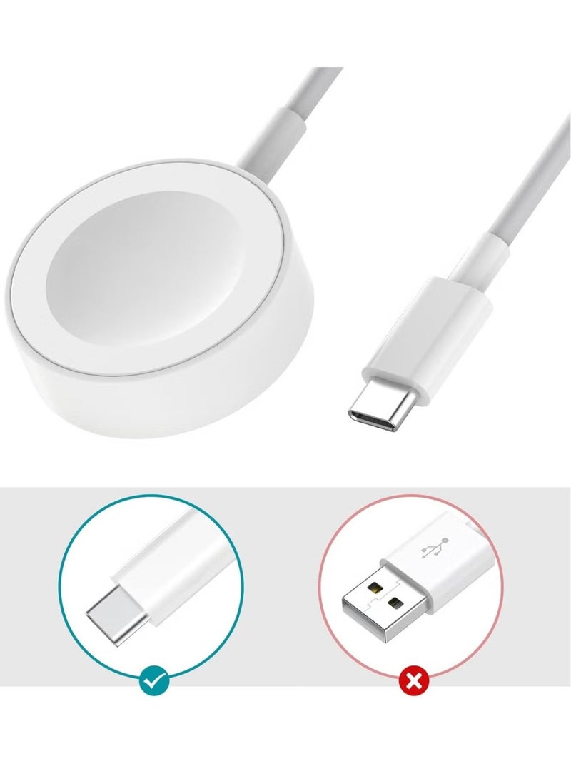 Keloray Watch Charger for iWatch USB-C Cable 3.3 ft Wireless Magnetic Wireless Charging Cable Cord Compatible with Apple Watch Charger Series 8/7/6/5/4/3/2/1/SE  - Image 2