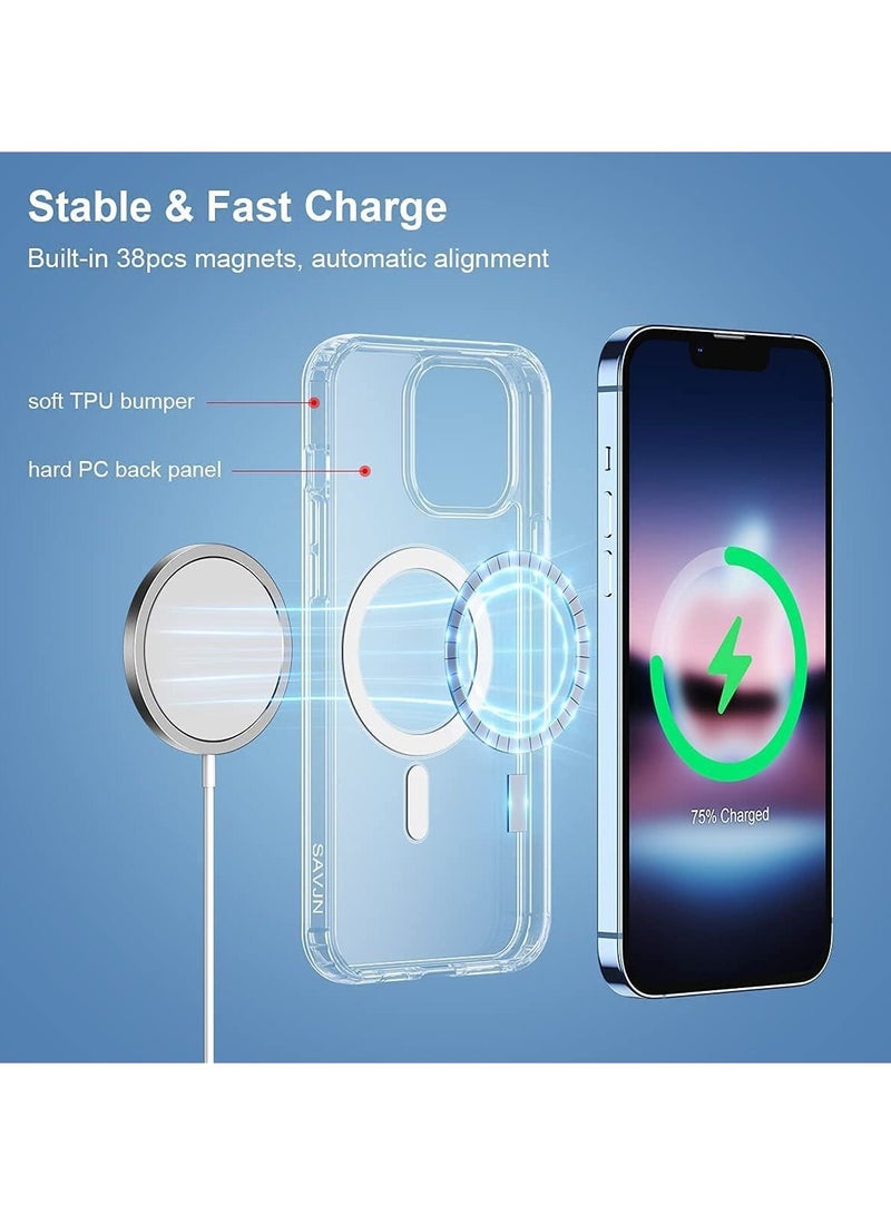 Magnetic Case/Cover for iPhone 13/13 Pro /13 Pro Max Crystal Clear - Image 2
