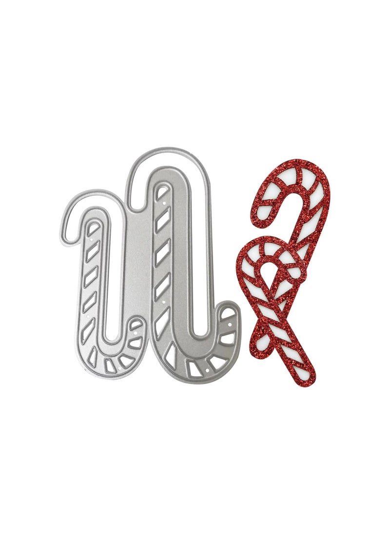 Generic - Christmas Metal Cutting Dies Candy Cane Die Cuts Embossing Stencil for Card Making DIY Scrapbooking Arts Crafts - Image 1